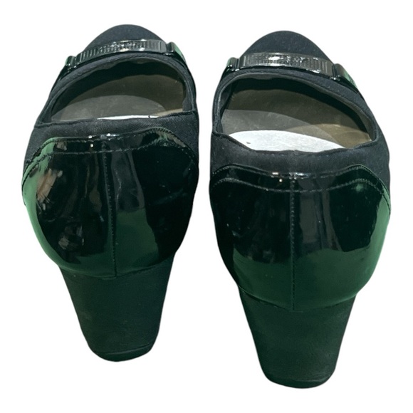 Anne Klein Sport Taelyn Black Mid Wedge Slip On Shoes Size 9. - Picture 4 of 7